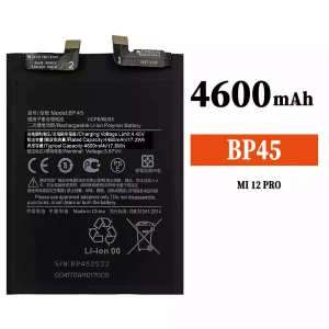 Baterija mobilnega telefona BP45 za Xiaomi MI 12 Pro