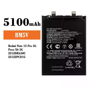 Baterija mobilnega telefona BM5V za Xiaomi Redmi Note 13 Pro 5G / Poco X6 5G