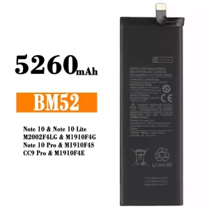 Baterija mobilnega telefona BM52 za Xiaomi Note 10,Note 10 Lite,Note 10 Pro / CC9 Pro