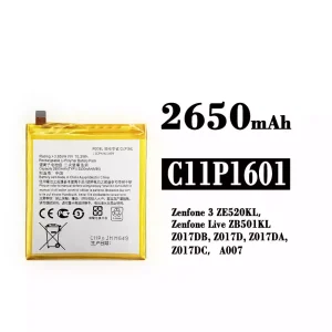 Baterija mobilnega telefona C11P1601 za Asus Zenfone 3 / Zenfone Live