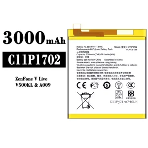 Baterija mobilnega telefona C11P1702 za Asus ZenFone V Live