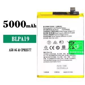 Baterija mobilnega telefona BLPA19 za OPPO A58 4G / A38 / A79 5G