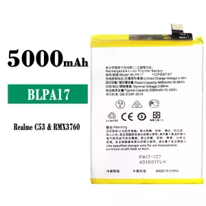 Baterija mobilnega telefona BLPA17 za OPPO Realme C53 / C67 NFC / C65 4G / C67 4G