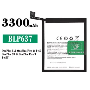 Baterija mobilnega telefona BLP637 za OnePlus 5 / OnePlus 5T