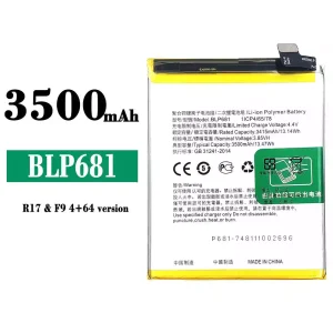 Baterija mobilnega telefona BLP681 za OPPO R17 / F9 4+64 version