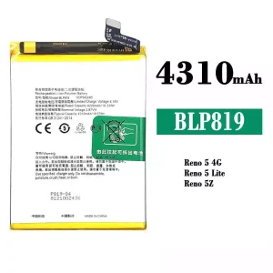 Baterija mobilnega telefona BLP819 za OPPO Reno 5 4G /Reno 6 4G /F19 Pro Plus /Reno 5 Lite /Reno 5Z
