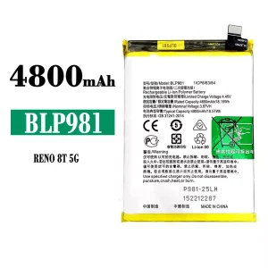 Baterija mobilnega telefona BLP981 za OPPO Reno 8T
