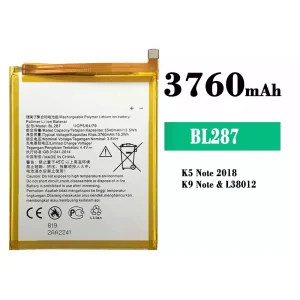 Baterija mobilnega telefona BL287 za Lenovo K5 Note 2018/K9 Note