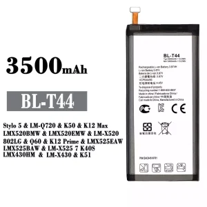 Baterija mobilnega telefona BL-T44 za LG Stylo 5 / K50 / K12 Max /Q60 / K12 Prime /LK51