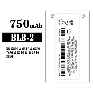 Baterija mobilnega telefona BLB-2 za Nokia NK 5210/6510/6590/7650/8210/8310/8890