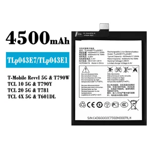 Baterija mobilnega telefona TLP043E7/TLP043E1 za Alcatel T-Mobile RevvI 5G/TCL 10 5G/TCL 20 5G/TCL 4X 5G