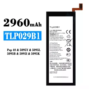 Baterija mobilnega telefona TLP029B1 za Alcatel Pop 4S