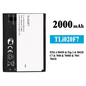 Baterija mobilnega telefona TLi020F7 za Alcatel PIXI 4 5.0 5045J/5045T/5045D