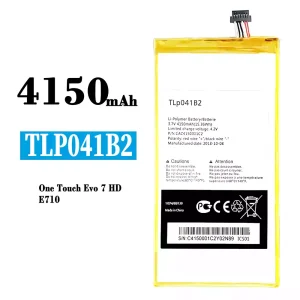 Baterija mobilnega telefona TLP041B2 za Alcatel One Touch Evo 7 HD