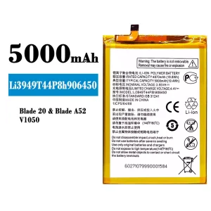 Baterija mobilnega telefona Li3949T44P8h906450 za ZTE Blade 20/Blade A52