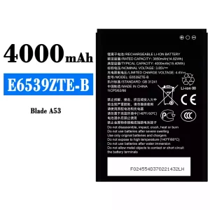 Baterija mobilnega telefona E6539ZTE-B za ZTE Blade A53