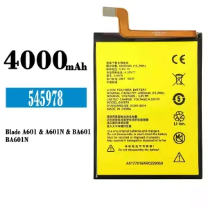 Baterija mobilnega telefona 545978 za ZTE Blade A601/A601N/BA601/BA601N