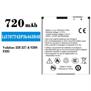 Baterija mobilnega telefona Li3707T42P3h463848 za ZTE Vodafone 228 227/F280/F285