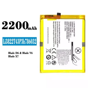 Baterija mobilnega telefona Li3822T43P3h786032 za ZTE Blade D6/Blade V6/Blade X7
