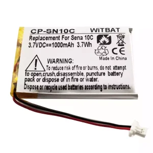 Baterija za slušalke Sena 10C 10C Pro Motorcycle Bluetooth Headset Camera