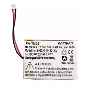 Originalna baterija za TomTom 6027A0114501,Start 20,Start 25