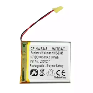 Originalna baterija za Sony Walkman NWZ-E345,NWZ-E344,NWZ-E383,NWZ-E384,NWZ-E385,NWZ-E444,NWZ-E445